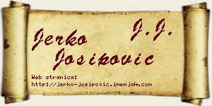 Jerko Josipović vizit kartica